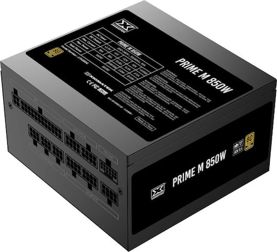Xigmatek 850W Μαύρο Τροφοδοτικό Υπολογιστή Full Modular 80 Plus Gold