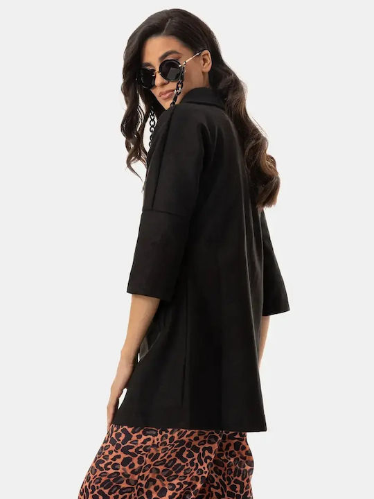 Women's Light Coat Black Size 2XL