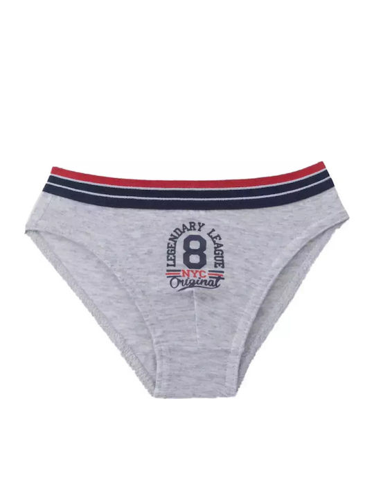 Minerva Playoffs Kids' Set with Briefs Marine-white-grey Mel