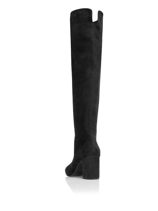 Damenstiefel Über dem Knie Schwarz