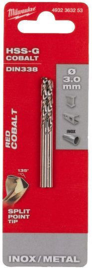 Milwaukee Satz 2 Bohrer Cobaltium für Metall