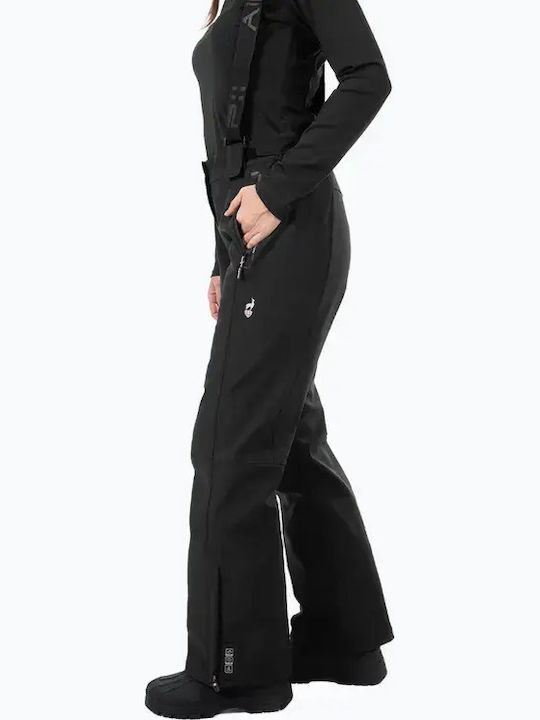 VELENBLF44 Pantaloni de schi și snowboard pentru femei Ski & Snowboard Coajă moale Negru