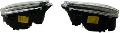 Front Lights Vw Golf Iv R32 Chrome Without H7 Bulbs Set 2 Pieces Swv02d