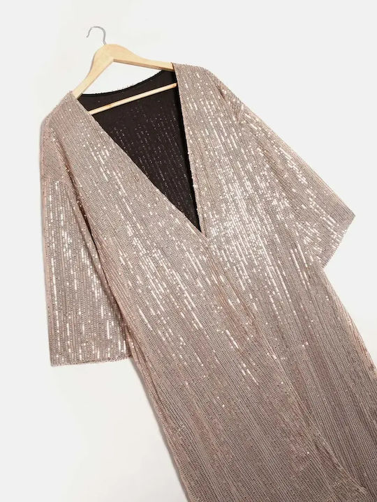Kimono Oversized Sequins Gold Size L XL