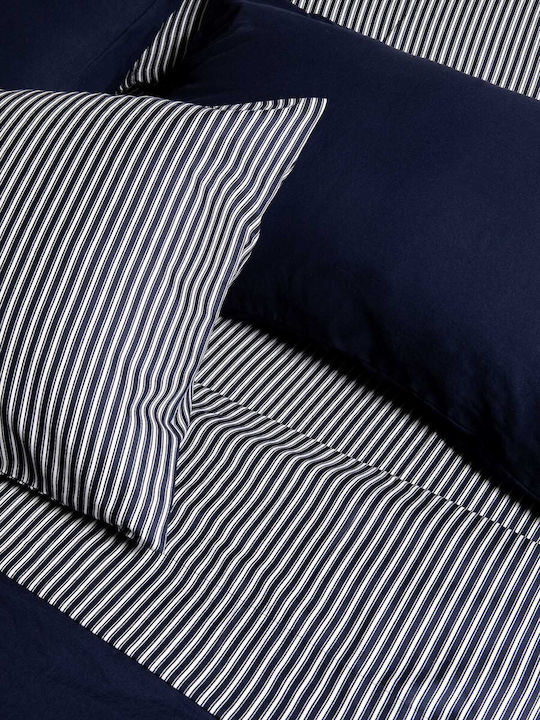 Cannon Sheet Sets Queen with Elastic 160x200+35cm. Blue 3pcs