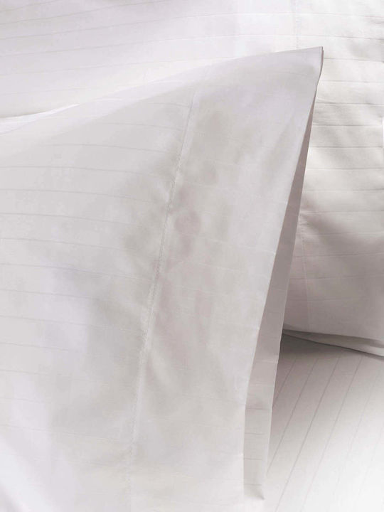 Charisma Sheet Sets Queen with Elastic 160x200+40cm. Elegance White 4pcs