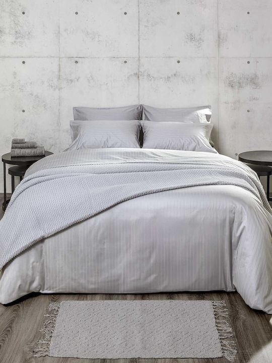 Charisma Sheet Sets Queen with Elastic 160x200+40cm. Elegance White 4pcs