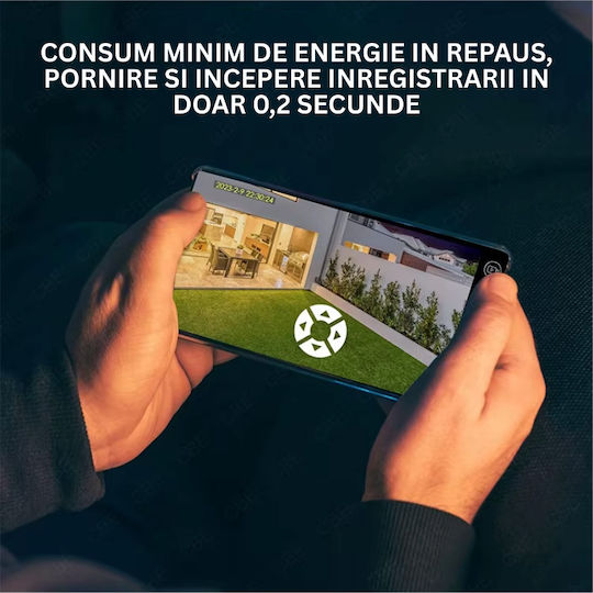 4G Камера За Наблюдение Със Соларен Панел 8MP 20x Оптично Увеличение Метална Конструкция IP66 Защита Двупосочна Комуникация Моментални Известия При Засичане На Човек