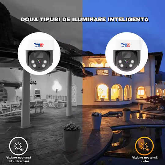 Sistem Profesional de Supraveghere Wireless de Exterior cu 4 Camere 360° Încărcare Solară 4 Canale Hd 4mp Nvr Ir 30m