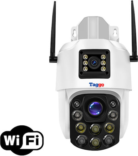 4k Wifi Surveillance Camera 100x 2 Lenses App Control Human Detection Ip66 Waterproof