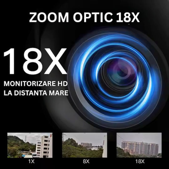 4g Sim-Karte Verbindung Überwachungskamera 5 Mp Videoauflösung 18x Optischer Zoom Bewegungserkennung Ip66