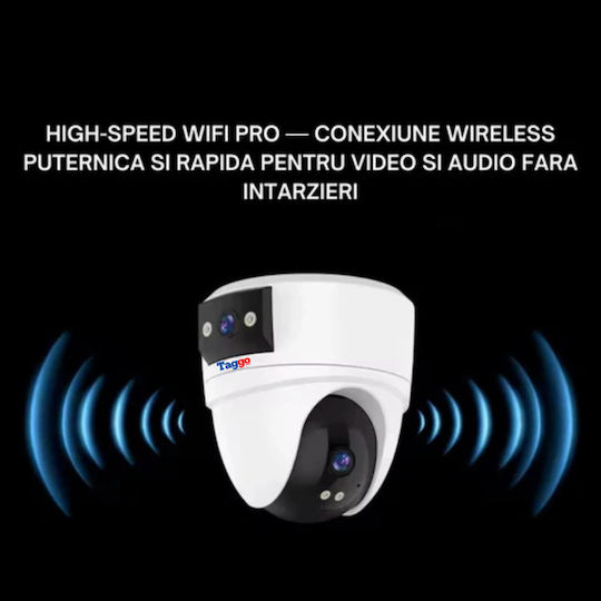 Wifi Surveillance Camera 5mp Resolution Human Detection Automatic Tracking Dual Lenses Two-way Communication
