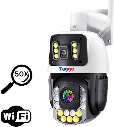 Cameră Supraveghere Conexiune Wi-Fi 8MP 4K Zoom Optic 50x Vedere Nocturnă Color