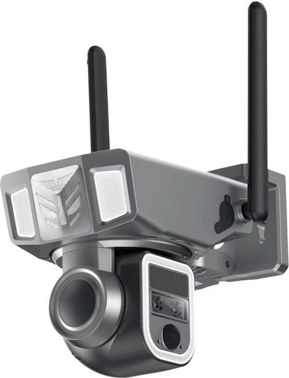4g 2k Ultra Hd Surveillance Camera Dual Lens 20x Optical Zoom Solar Charging App-controlled Rotation Ip66 Water Resistant