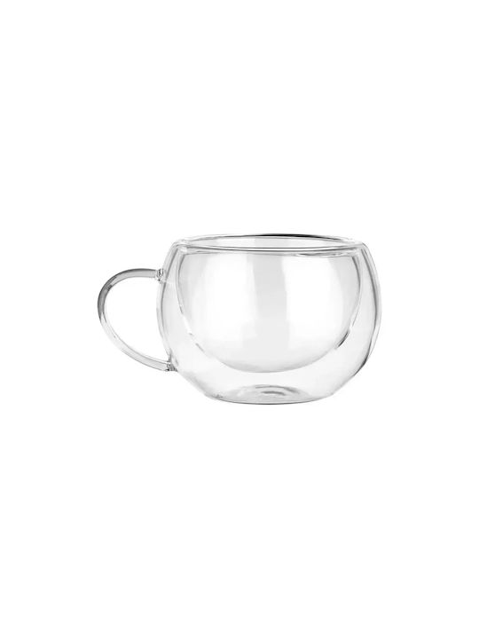 Vilde Σετ Φλιτζάνια Espresso Γυάλινα Διάφανα 280ml 2τμχ