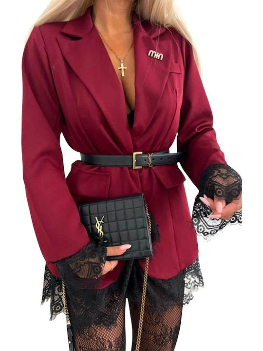 Lang Damen Blazer Burgundy