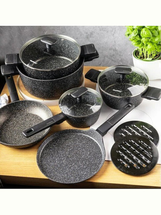 Klausberg Cookware Set of Aluminum with Non-stick Coating 12pcs