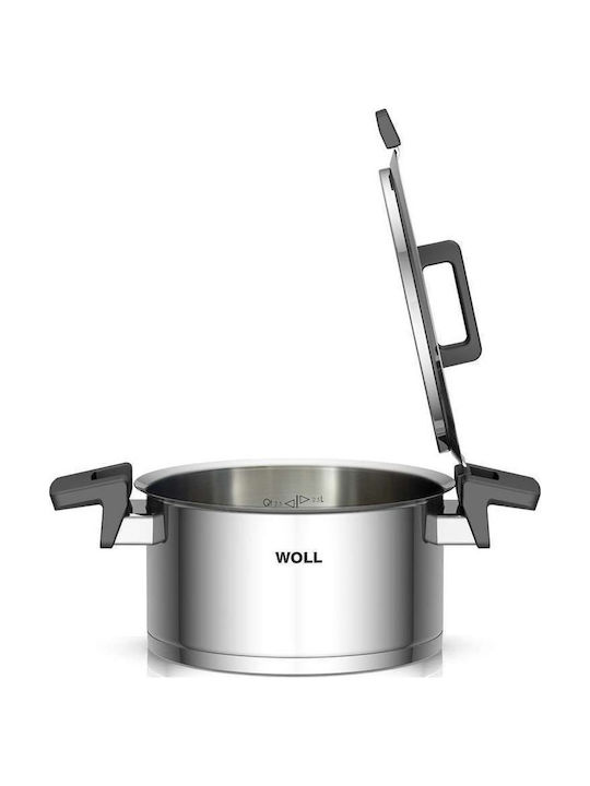 Woll Pots Set of Stainless Steel with Ceramic Coating 3pcs