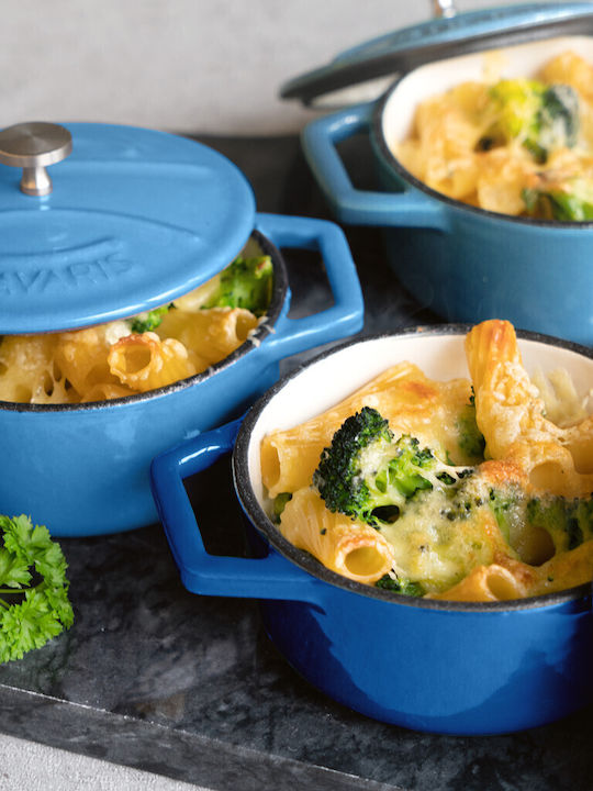 Navaris Pots Set of Cast Iron with No Coating 4pcs