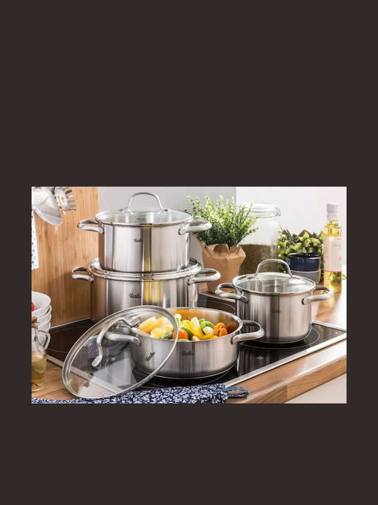 Fissler San Francisco Σετ Μαγειρικά Σκεύη από Ανοξείδωτο Ατσάλι 5τμχ