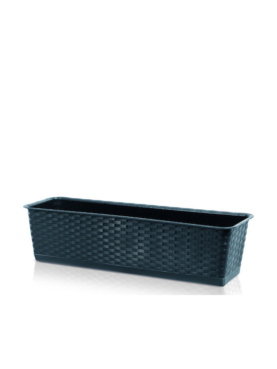 Prosperplast Ratolla Κασπώ Πλαστικό Γκρι 68.5x17.3x15εκ. 2τμχ