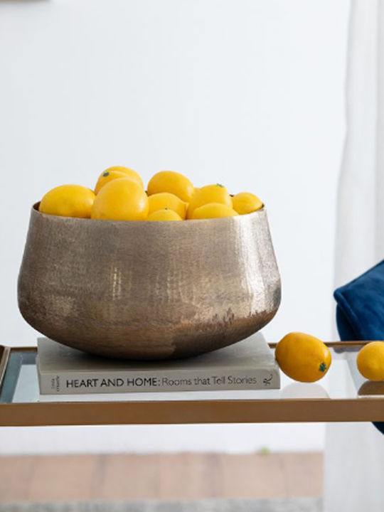 Artekko Planter Aluminum Gold 19.5x19.5x33cm.