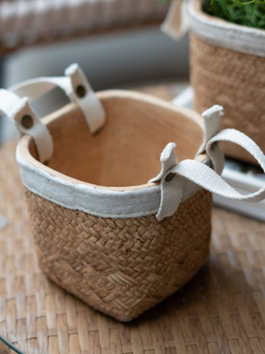 Artekko Plant Pot Concrete Beige 16x16x14cm 2pcs