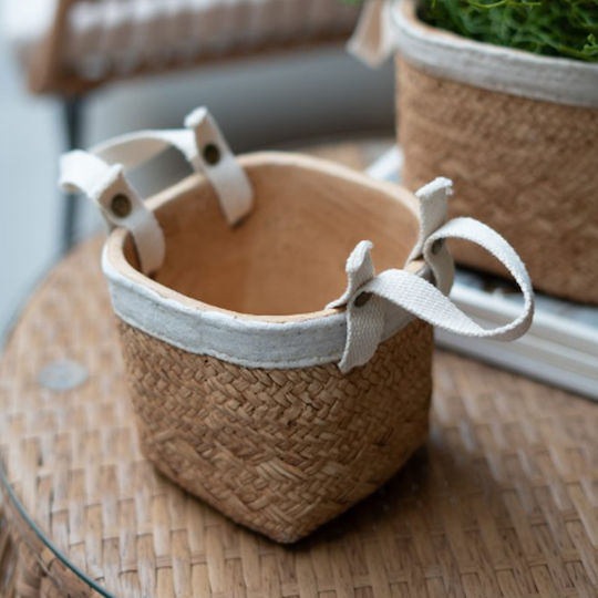 Artekko Plant Pot Concrete Beige 16x16x14cm 2pcs