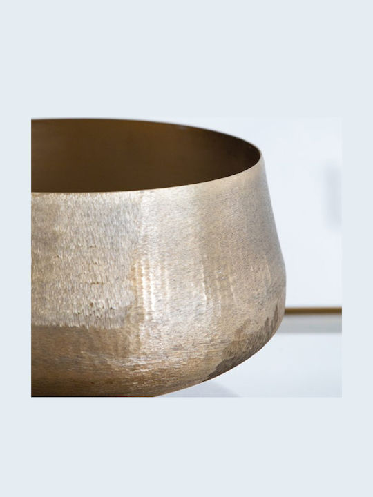 Artekko Planter Aluminum Gold 19.5x19.5x33cm.