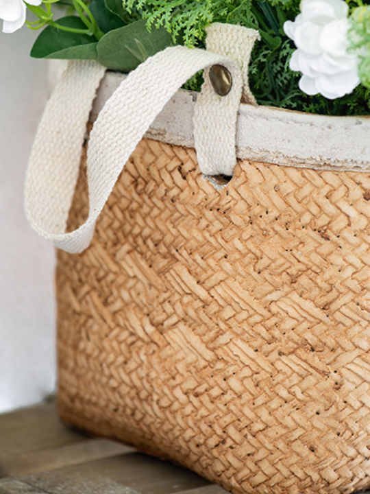 Artekko Plant Pot Concrete Beige 16x16x14cm 2pcs