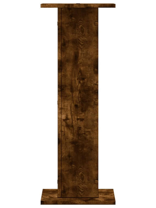 vidaXL Wooden Plant Pot Brown with Stand 30x30x80cm Set of 2