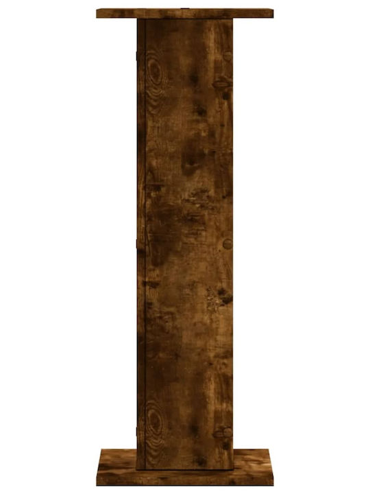vidaXL Wooden Plant Pot Brown with Stand 30x30x80cm Set of 2