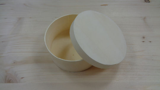 Taufgeschenk mit Schachtel aus Holz 10x10cm