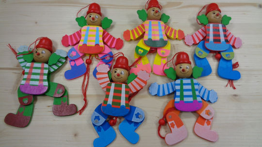 Christening Favor with Toy made of Wood 16x16cm