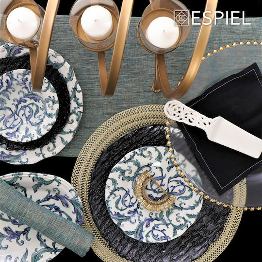 Espiel Platzdeckchen Rund Kunststoff Gold 38cm PUL408 1Stück