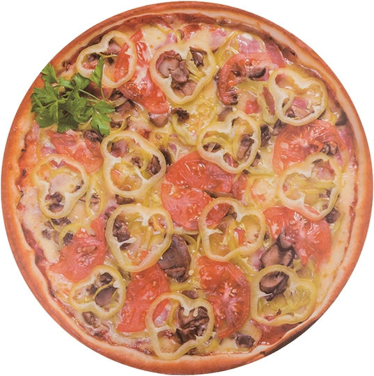 Out of the Blue Pizza Tischsets Rund Kunststoff 38cm 4 Stück