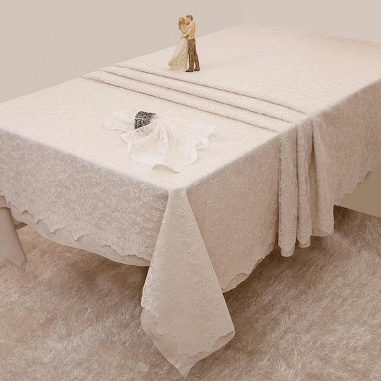 Anna Riska 2331 Platzdeckchen Stoff Ivory 37x50cm 4Stück Anna Riska 2331 Platzdeckchen Stoff Ivory 37x50cm 4Stück