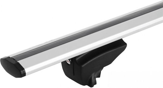 Menabo Car Roof Bars Aluminum Lince XL 135cm for Audi A3 5D 2013>2020 for Cars with Factory Bars Set with Roof Rack Legs Silver