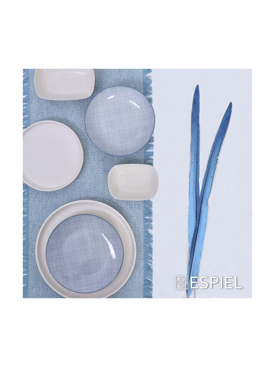 Dekorative Feder Blau 55cm 6Stück Espiel