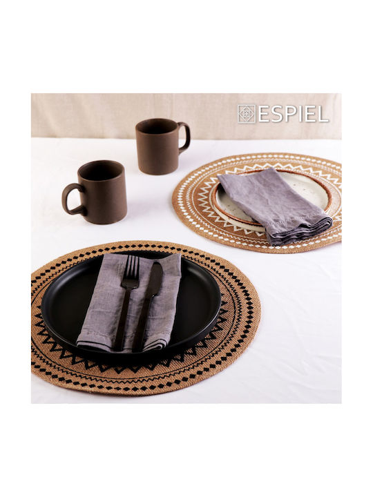 Espiel Morgan Κούπα Κεραμική Γκρι 330ml 6τμχ