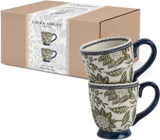 Laura Ashley Becher Keramik Blau 200ml