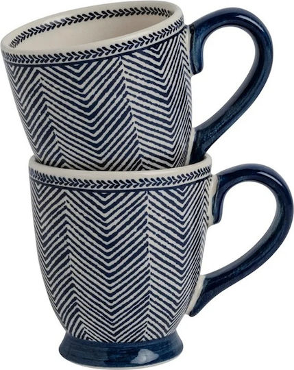 Laura Ashley Becher Keramik Blau