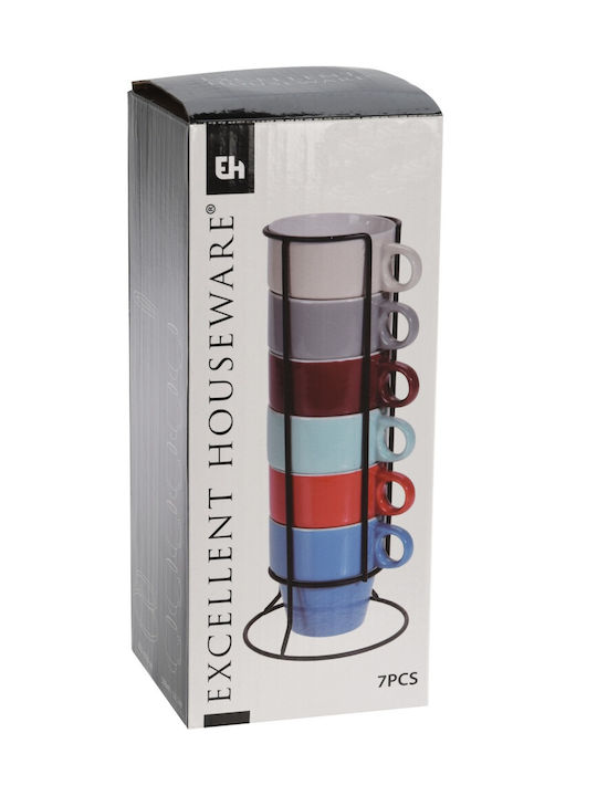 Excellent Houseware Cană Metalic Multicoloră 300ml