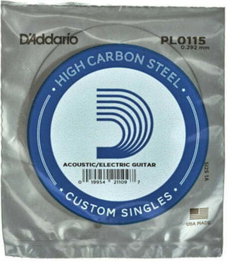 Daddario Single Plain Μονές Χορδές Steel Ηλεκτρικής Κιθάρας 5τμχ 11"