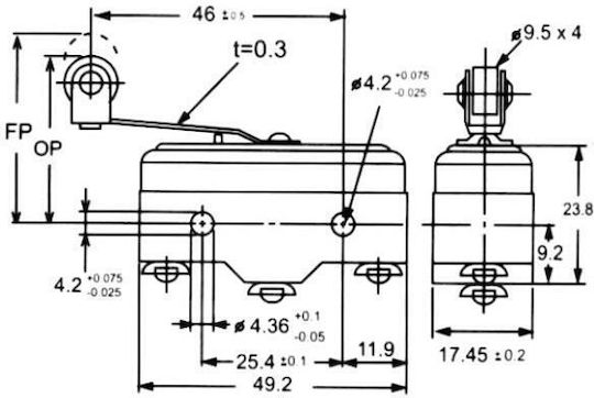 On-Off switch Limit 1pcs