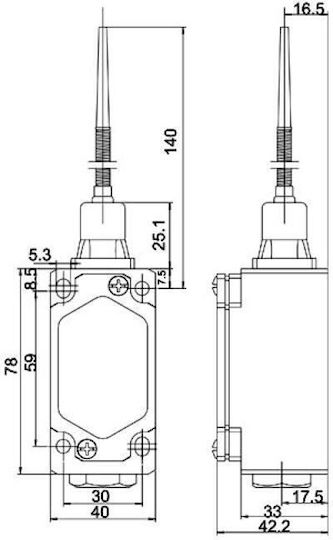 On-Off switch Limit 1pcs