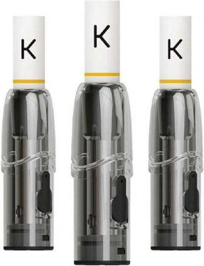 Kiwi Ανταλλακτικά Pod 3τμχ σε Μαύρο χρώμα 1.7ml με Αντίσταση 1.2ohm
