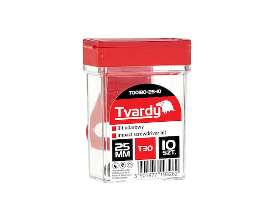 Tvardy Т30 25мм S2 Винтовертен Бит – Кутия 10 100 1200