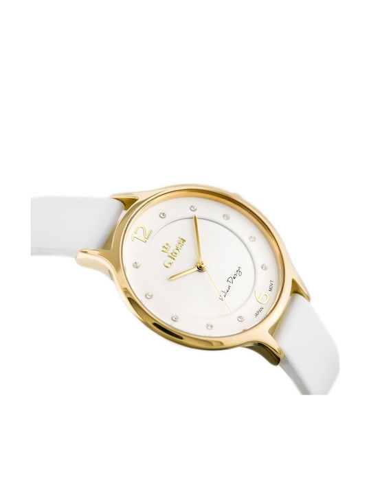 G.Rossi Women's Watch with Gold Leather Strap