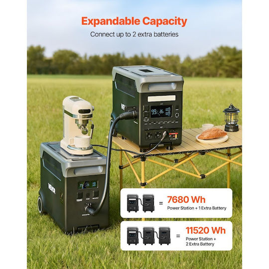 Vevor KZSCNDYZJ384XV0W5001V2 Power Station 3840Wh